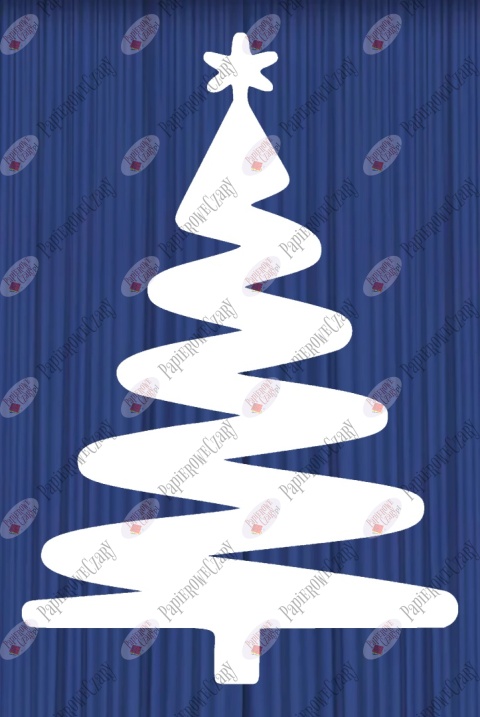 Choinka 9 Zima Dekoracje z papieru