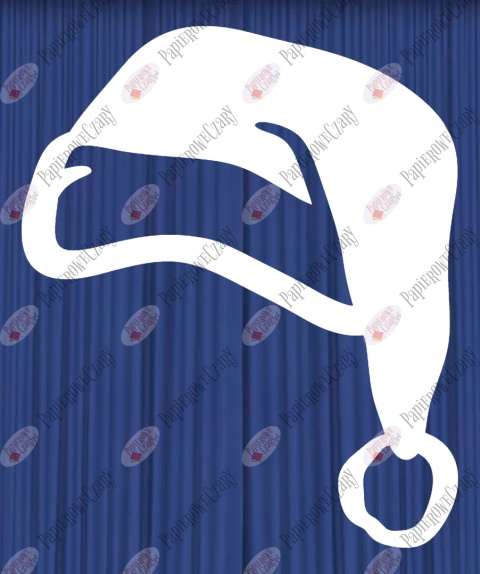 Czapka Mikołaja 1 Zima Dekoracje z papieru