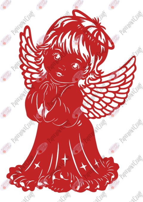 Anioł 9 Jasełka Boże Narodzenie Dekoracje z papieru