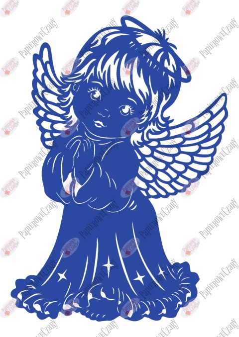 Anioł 9 Jasełka Boże Narodzenie Dekoracje z papieru