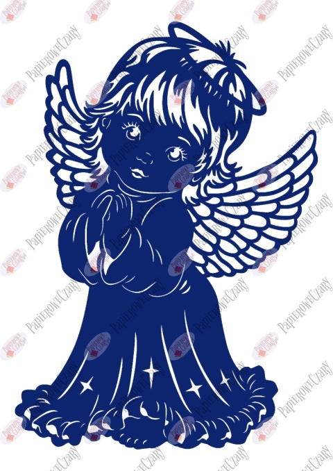 Anioł 9 Jasełka Boże Narodzenie Dekoracje z papieru