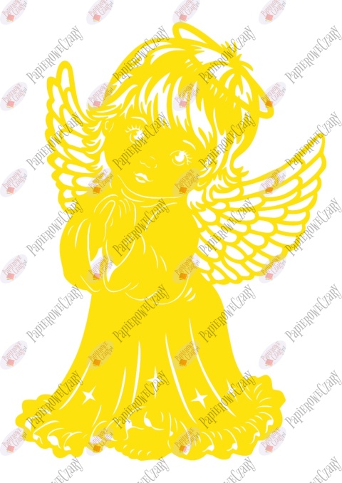 Anioł 9 Jasełka Boże Narodzenie Dekoracje z papieru