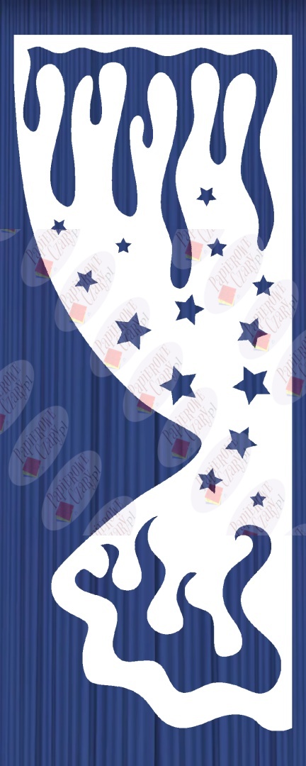 Zasłonka zimowa 4 ZIMA Dekoracje z papieru