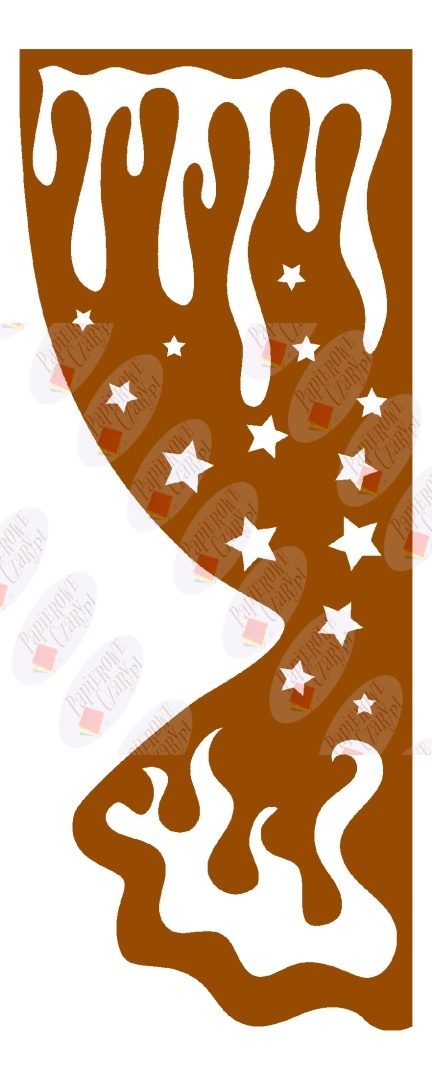 Zasłonka zimowa 4 ZIMA Dekoracje z papieru