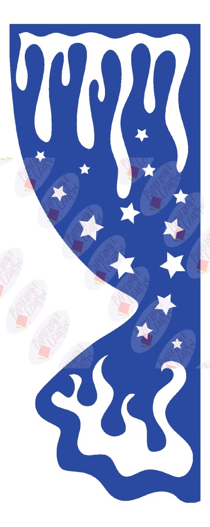 Zasłonka zimowa 4 ZIMA Dekoracje z papieru