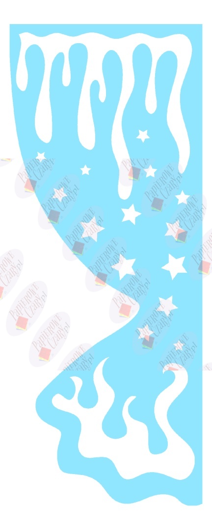 Zasłonka zimowa 4 ZIMA Dekoracje z papieru