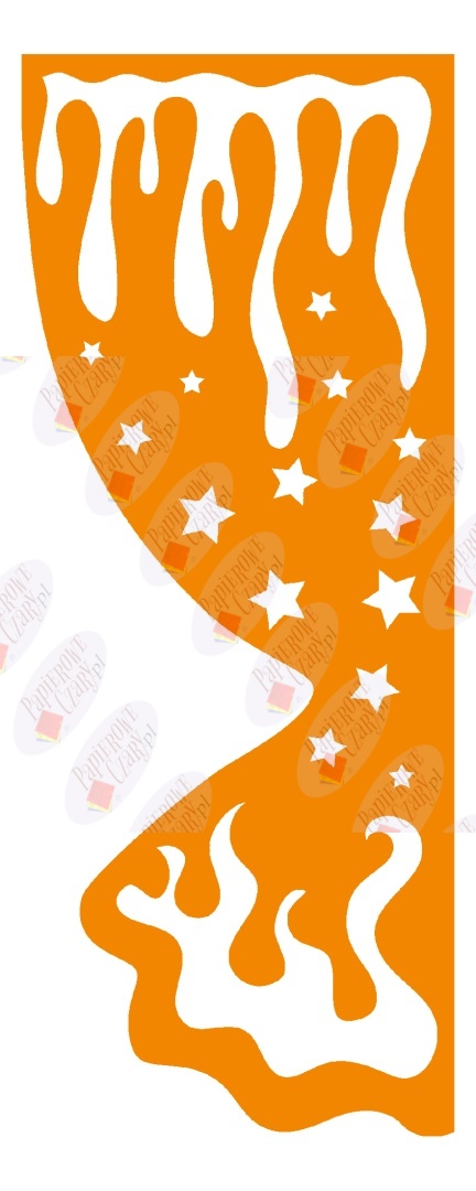 Zasłonka zimowa 4 ZIMA Dekoracje z papieru