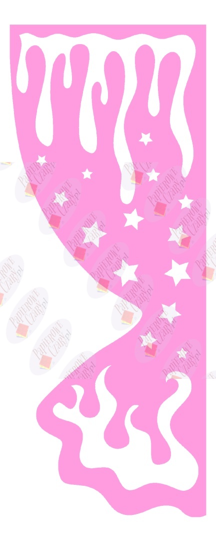 Zasłonka zimowa 4 ZIMA Dekoracje z papieru