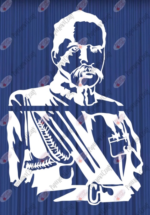 Józef Piłsudski 1 - Postać Dekoracje z papieru