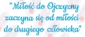 Napis "Miłość do Ojczyzny..." 11 Listopada Dekoracje z papieru