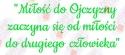 Napis "Miłość do Ojczyzny..." 11 Listopada Dekoracje z papieru