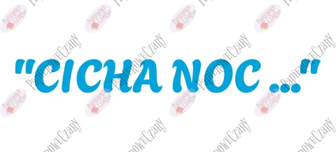 Napis "CICHA NOC..." 1 Zima Boże Narodzenie Dekoracje z papieru