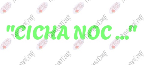 Napis "CICHA NOC..." 1 Zima Boże Narodzenie Dekoracje z papieru