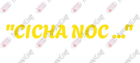 Napis "CICHA NOC..." 1 Zima Boże Narodzenie Dekoracje z papieru