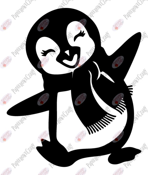 Pingwin 4 Dekoracje z papieru