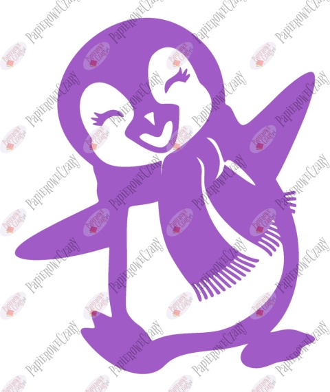 Pingwin 4 Dekoracje z papieru