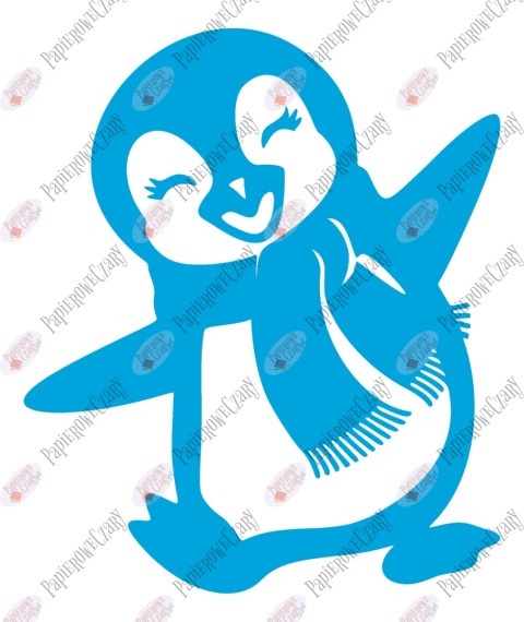 Pingwin 4 Dekoracje z papieru