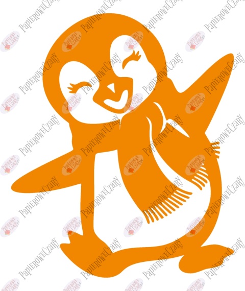 Pingwin 4 Dekoracje z papieru