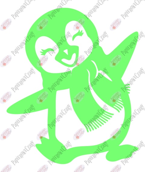 Pingwin 4 Dekoracje z papieru