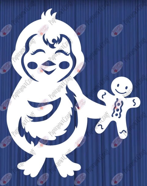 Pingwin 8 Dekoracje z papieru