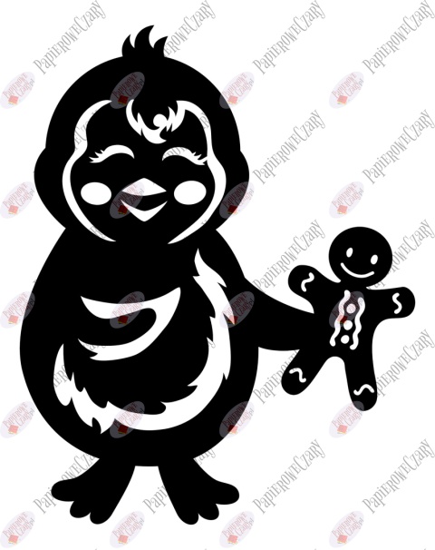 Pingwin 8 Dekoracje z papieru