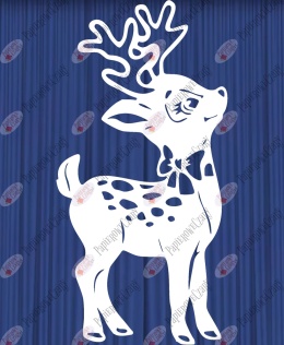 Renifer 1 Dekoracje z papieru