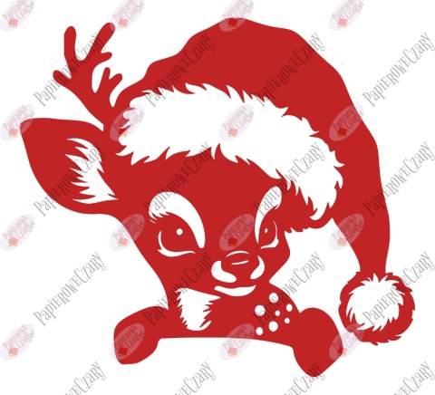 Renifer 11 Zima Dekoracje z papieru