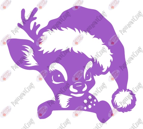 Renifer 11 Zima Dekoracje z papieru