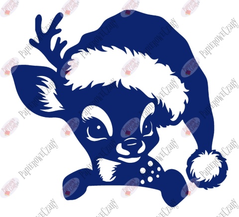 Renifer 11 Zima Dekoracje z papieru