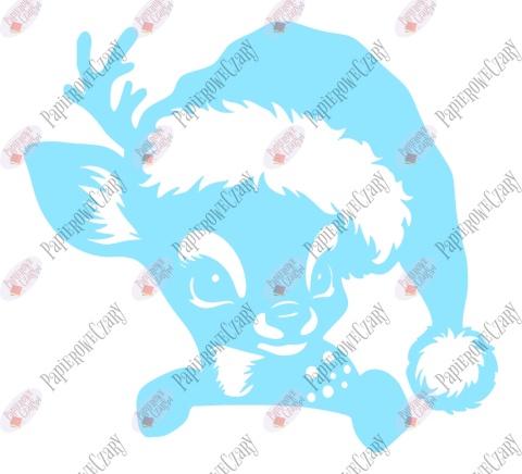 Renifer 11 Zima Dekoracje z papieru