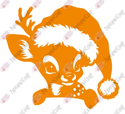 Renifer 11 Zima Dekoracje z papieru