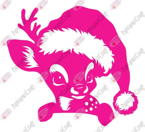 Renifer 11 Zima Dekoracje z papieru