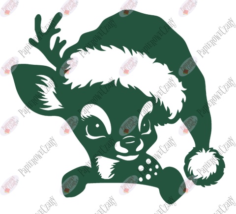 Renifer 11 Zima Dekoracje z papieru