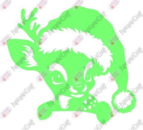 Renifer 11 Zima Dekoracje z papieru