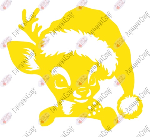 Renifer 11 Zima Dekoracje z papieru