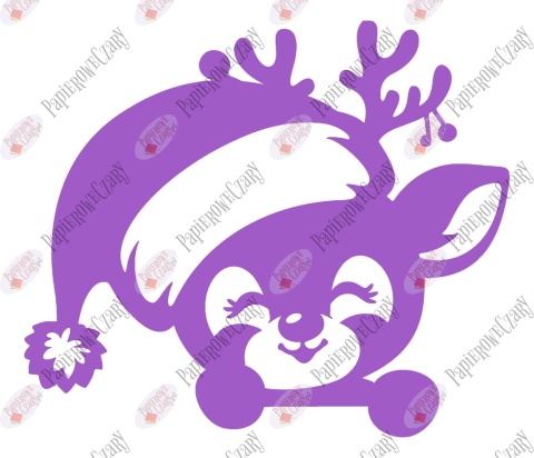 Renifer 12 Zima Dekoracje z papieru