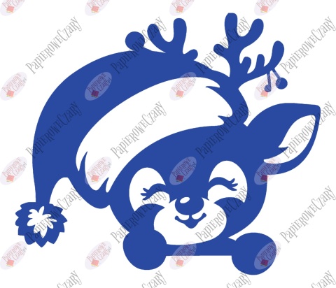 Renifer 12 Zima Dekoracje z papieru