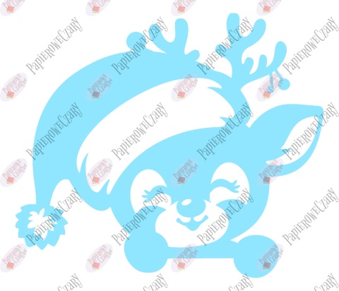 Renifer 12 Zima Dekoracje z papieru