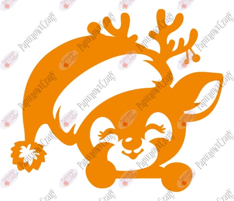 Renifer 12 Zima Dekoracje z papieru