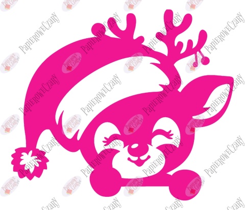 Renifer 12 Zima Dekoracje z papieru