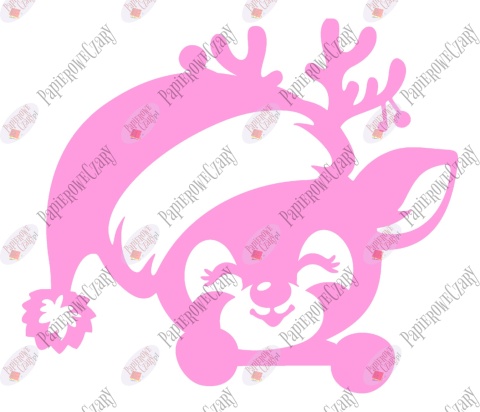 Renifer 12 Zima Dekoracje z papieru