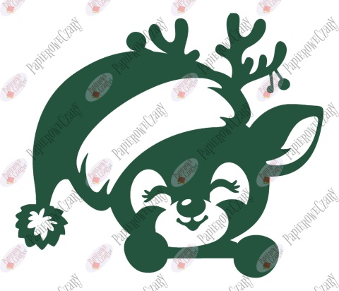 Renifer 12 Zima Dekoracje z papieru