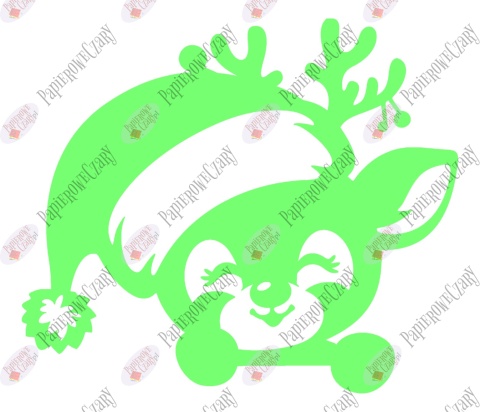 Renifer 12 Zima Dekoracje z papieru