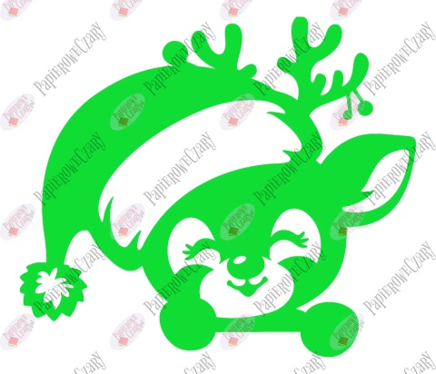 Renifer 12 Zima Dekoracje z papieru