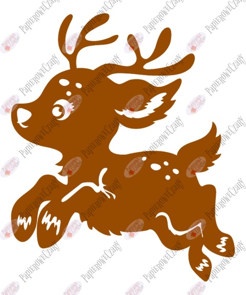 Renifer 7 Dekoracje z papieru