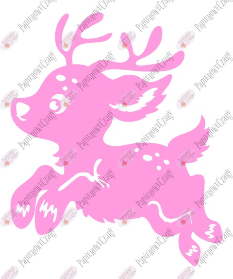 Renifer 7 Dekoracje z papieru