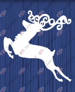 Renifer 6 Dekoracje z papieru