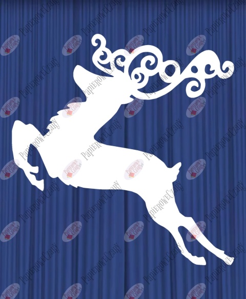 Renifer 6 Dekoracje z papieru