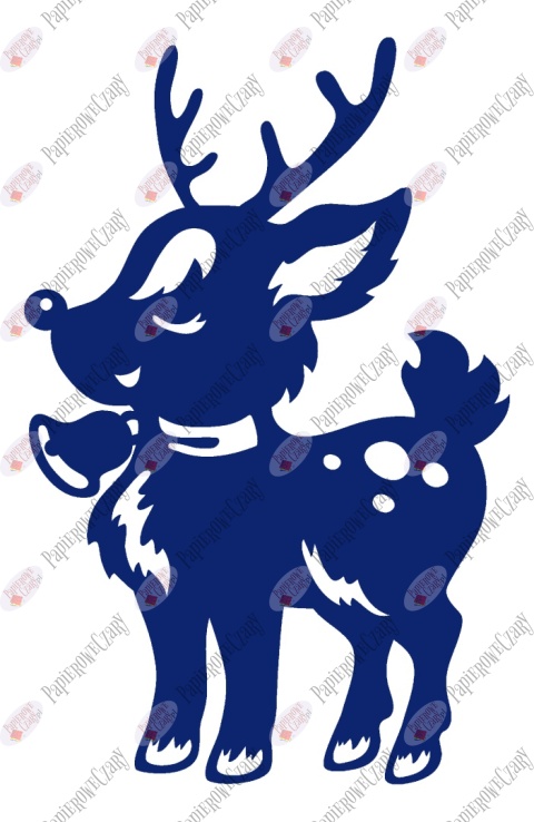 Renifer 8 Dekoracje z papieru