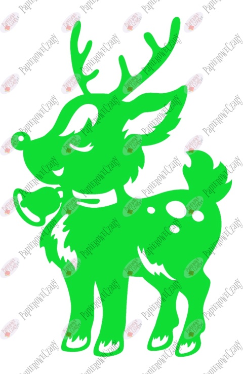 Renifer 8 Dekoracje z papieru